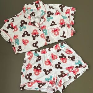 DISNEY Size Small Donut Pajama Set